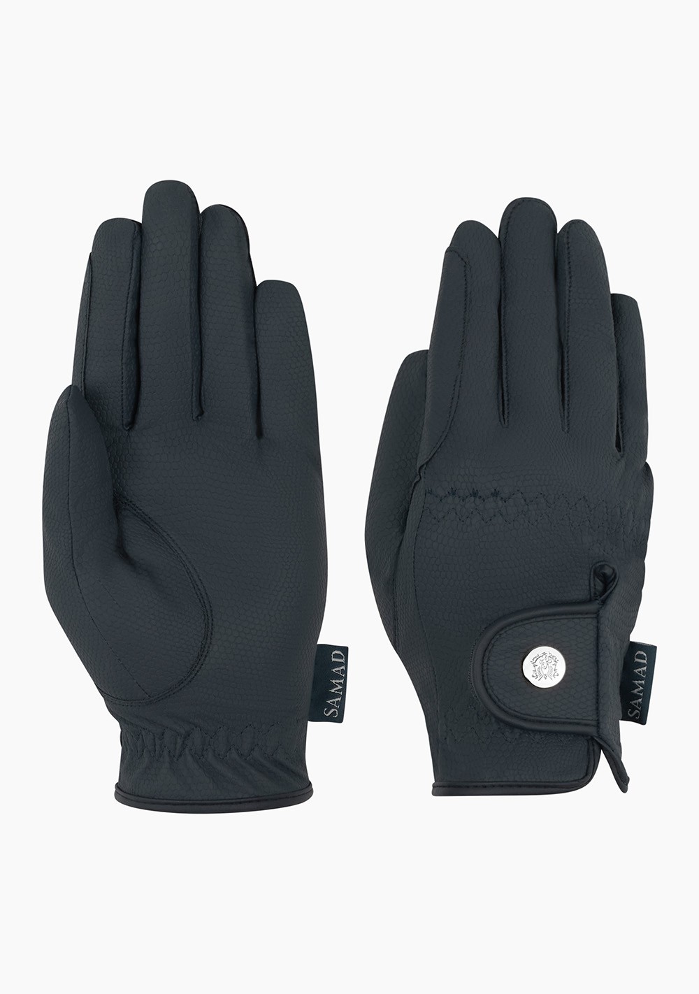 ATLAS RIDING GLOVES SILVER (NAVY BLUE)