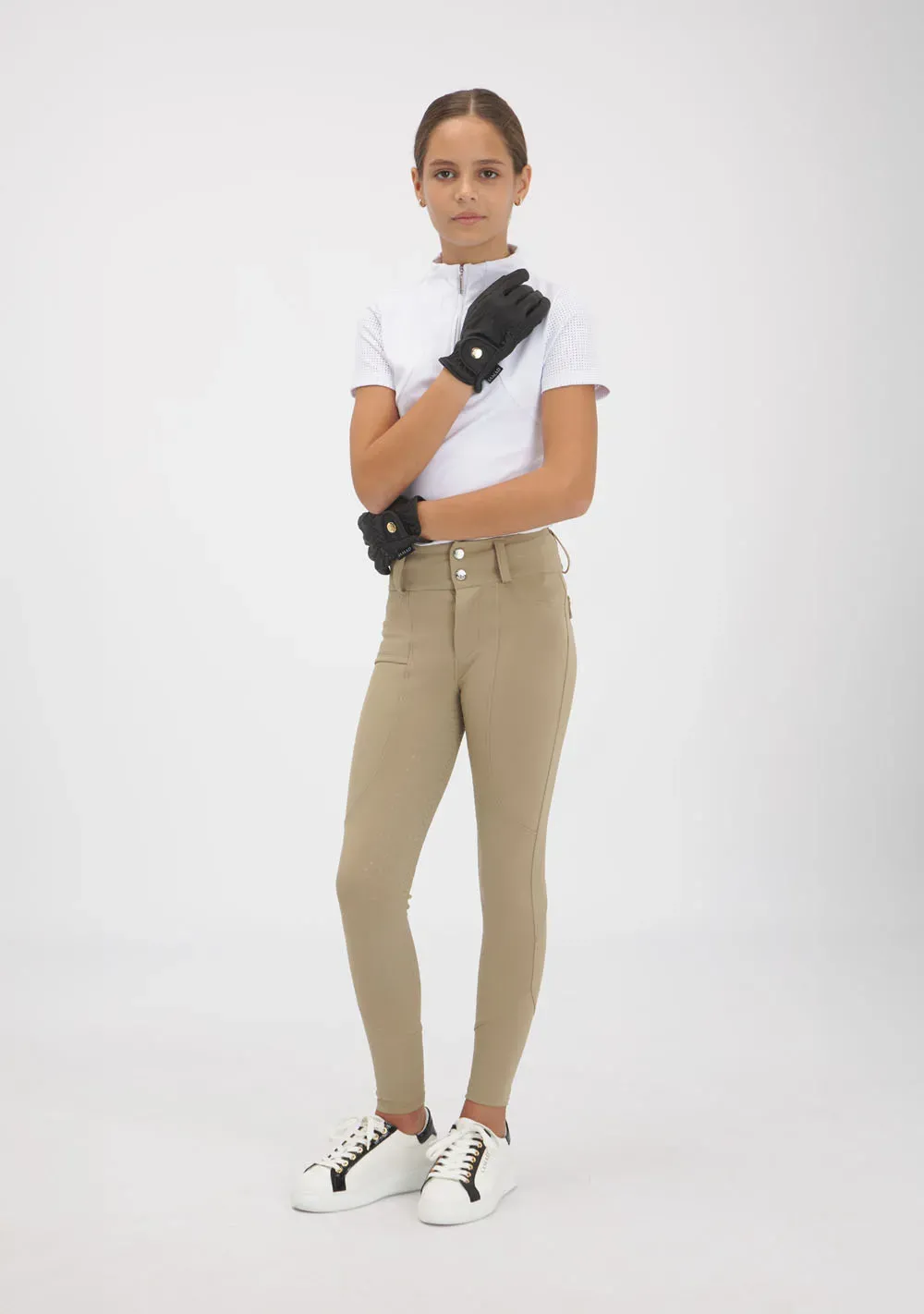 ATLAS RIDING GLOVES GOLD (BLACK) ATLAS RIDING GLOVES GOLD (BLACK)