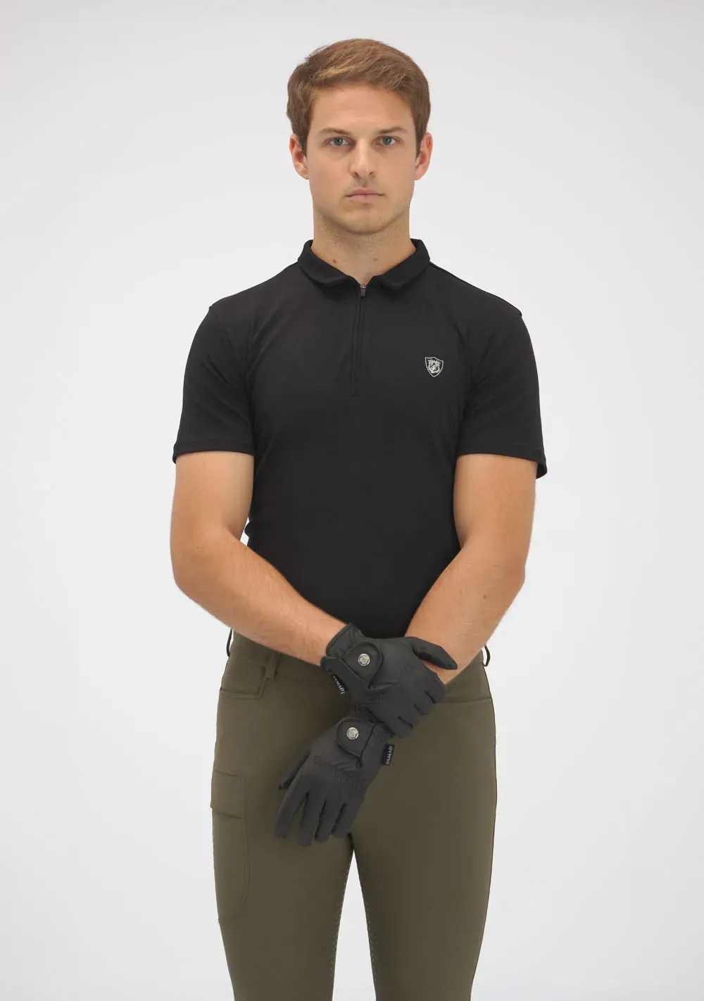 ATLAS RIDING GLOVES SILVER (BLACK) ATLAS RIDING GLOVES SILVER (BLACK)