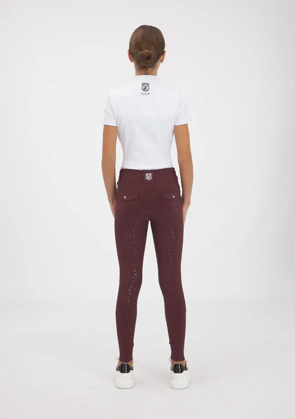 TEIDE JUNIOR RIDING LEGGINGS (BURGUNDY) TEIDE JUNIOR RIDING LEGGINGS (BURGUNDY)